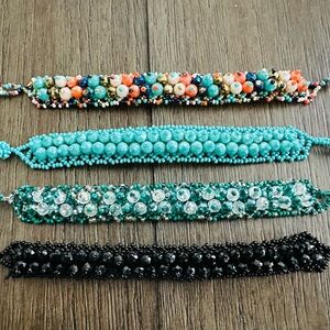 Artisan Handmade Beaded Bracelets (Set of 4)
